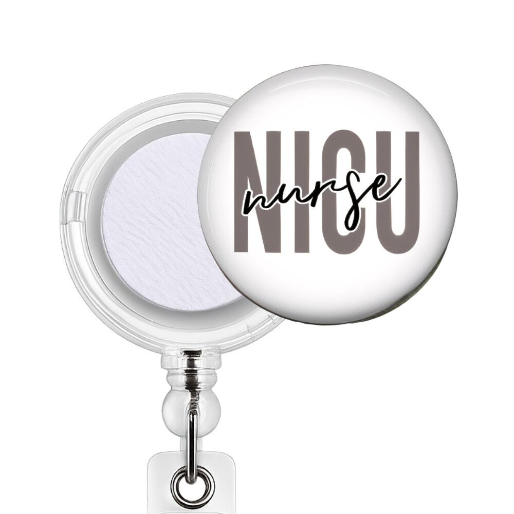 NICU Nurse Badge Reel & Topper Neonatal Intensive Care RN Baby Nurse Gift